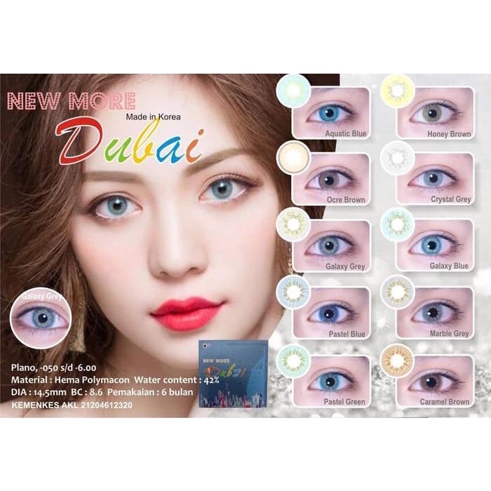 Jual Softlens New More Dubai Mm Normal Minus S D By Ctk New More Dubai