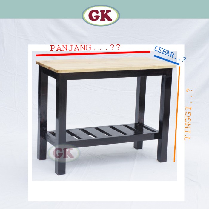 Jual Bedside Meja Rak 1 Custom Ukuran Sesuai Keinginan ( Instan ...