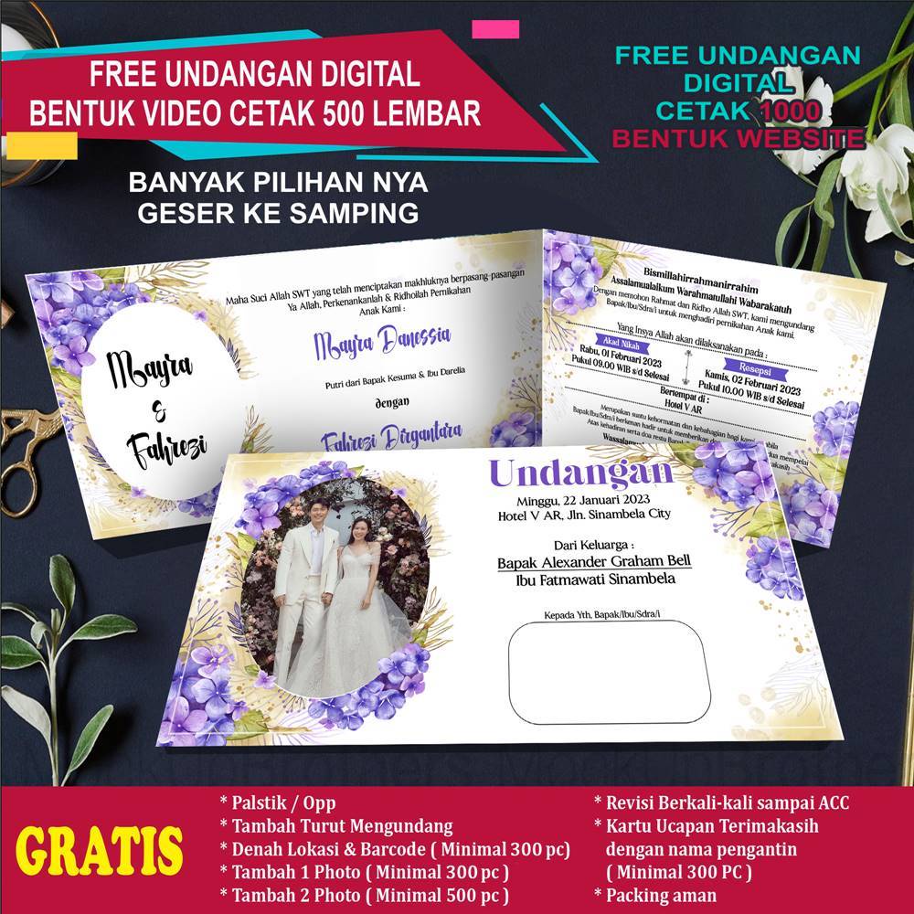 Jual Undangan khitanan, sunatan, tasyakuran khitan bisa juga untuk ...