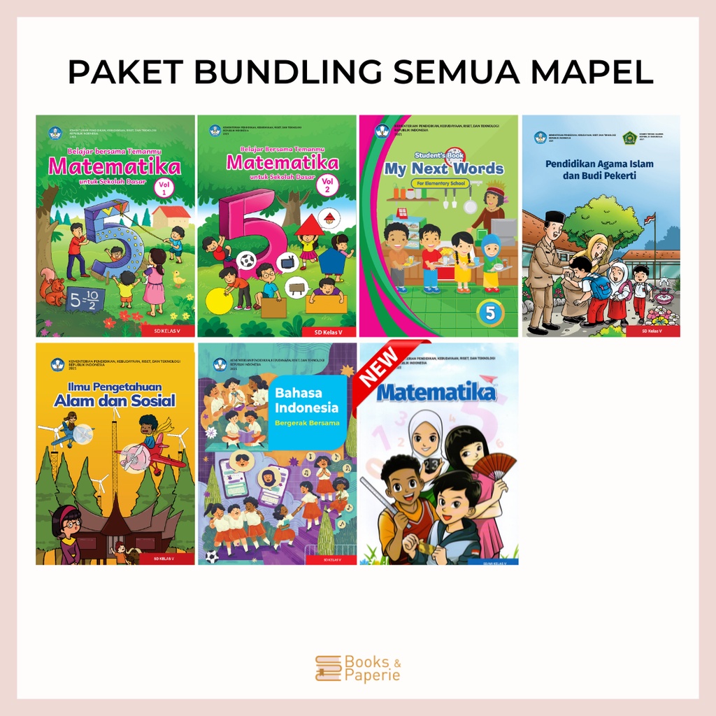 Jual Paketan Buku Kurikulum Merdeka Sd Kelas Kemdikbud Shopee