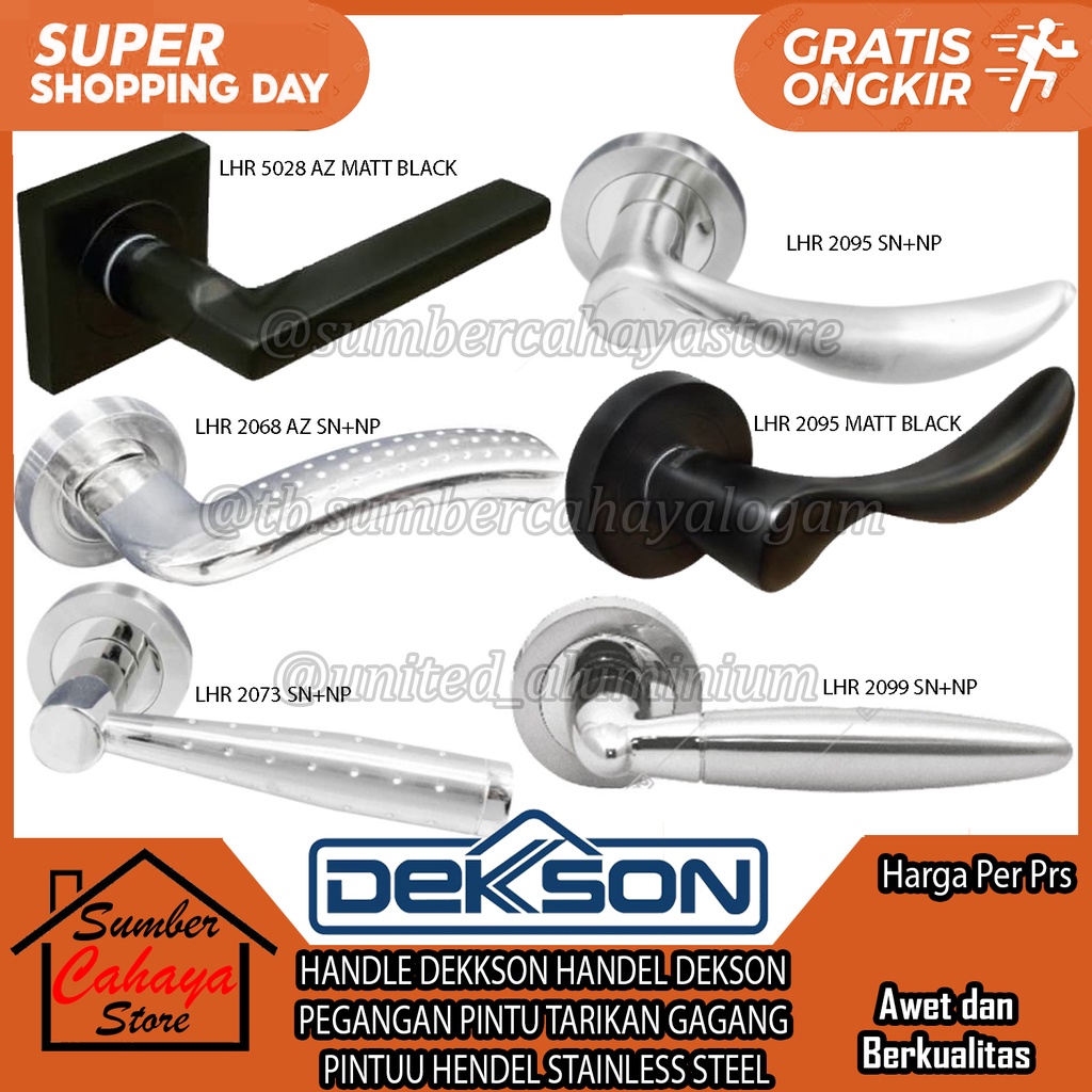 Jual Handle Dekkson Lhr Az Sn Np Matt Black Handel Dekson Pegangan