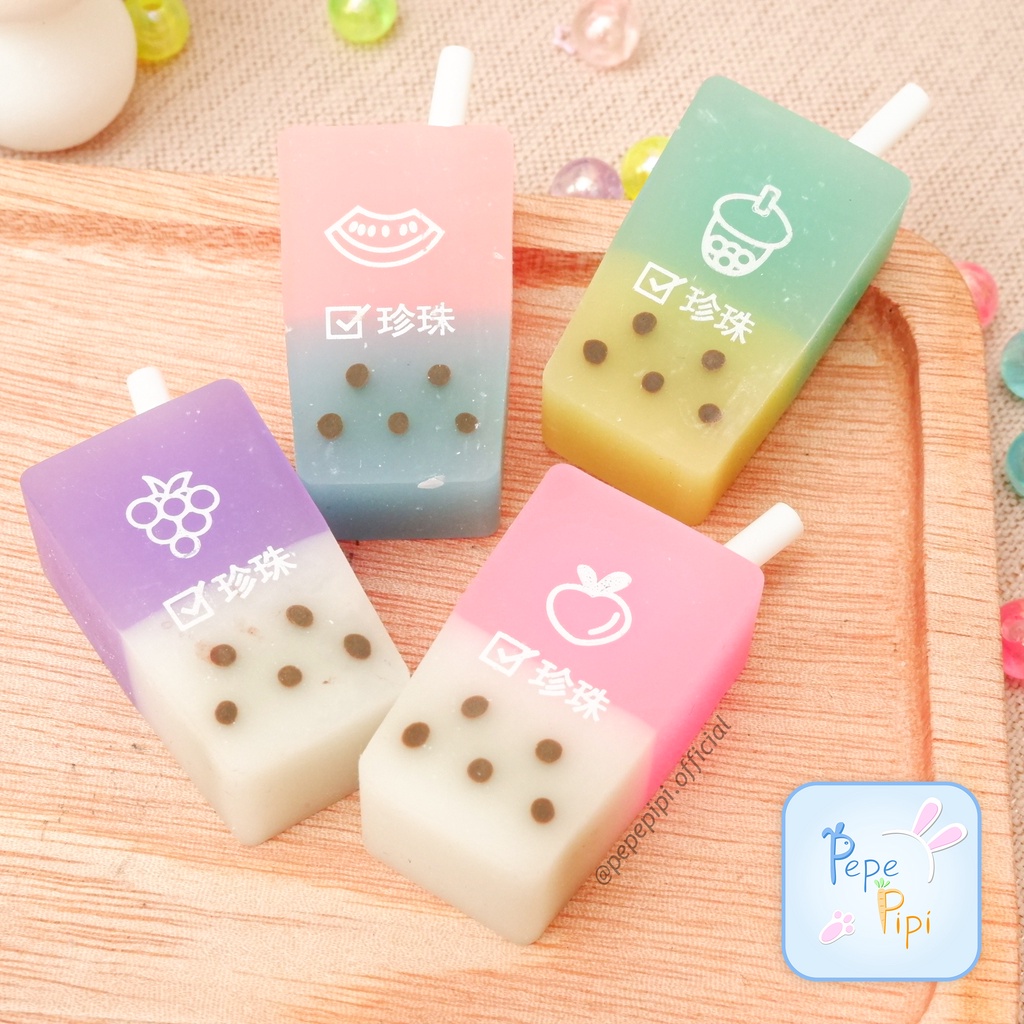 Jual Penghapus Boba Eraser Stip Setip Hapusan Pensil Shopee Indonesia