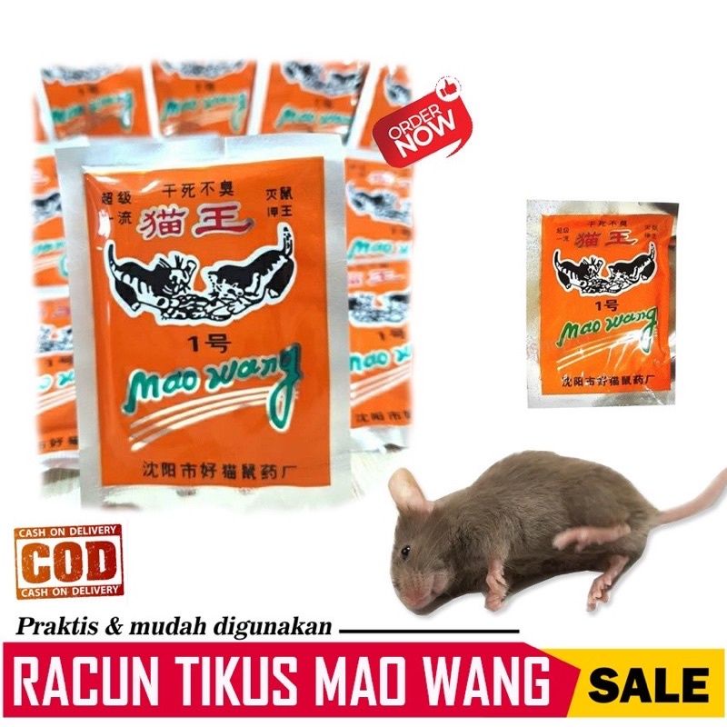 Jual Racun Tikus Mati Kering Dan Gak Bau Maowang Pembasmi Tikus Mao