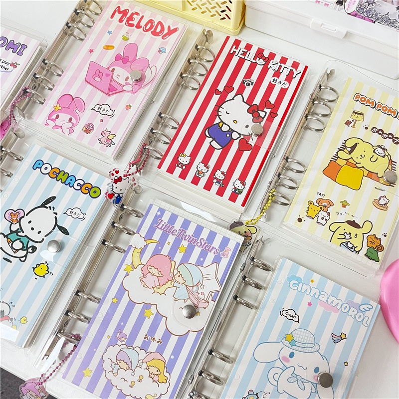 Jual Kawaii Sanrio A6 Notebook 100 Halaman 6 Lubang Lepas DIY Notepad ...