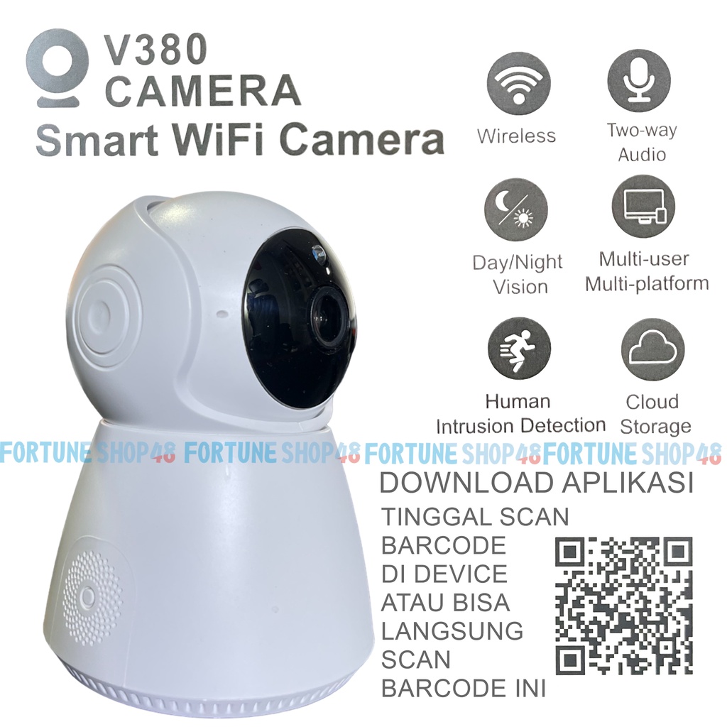 Jual Camera CCTV Snowman V380 Wireless Kamera CCTV Kualitas 1080HD ...
