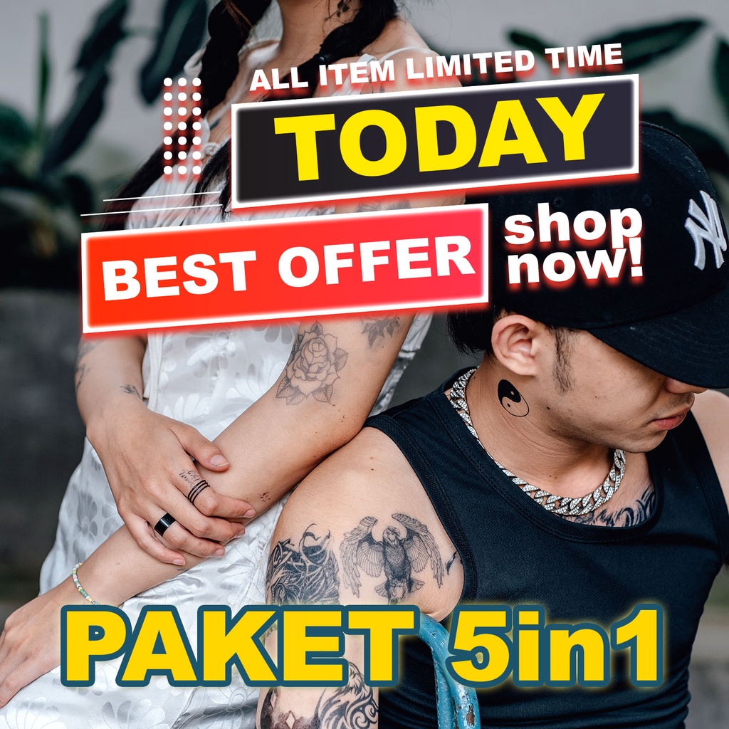 Jual POTATOO 5in1 Temporary Tattoo | Shopee Indonesia