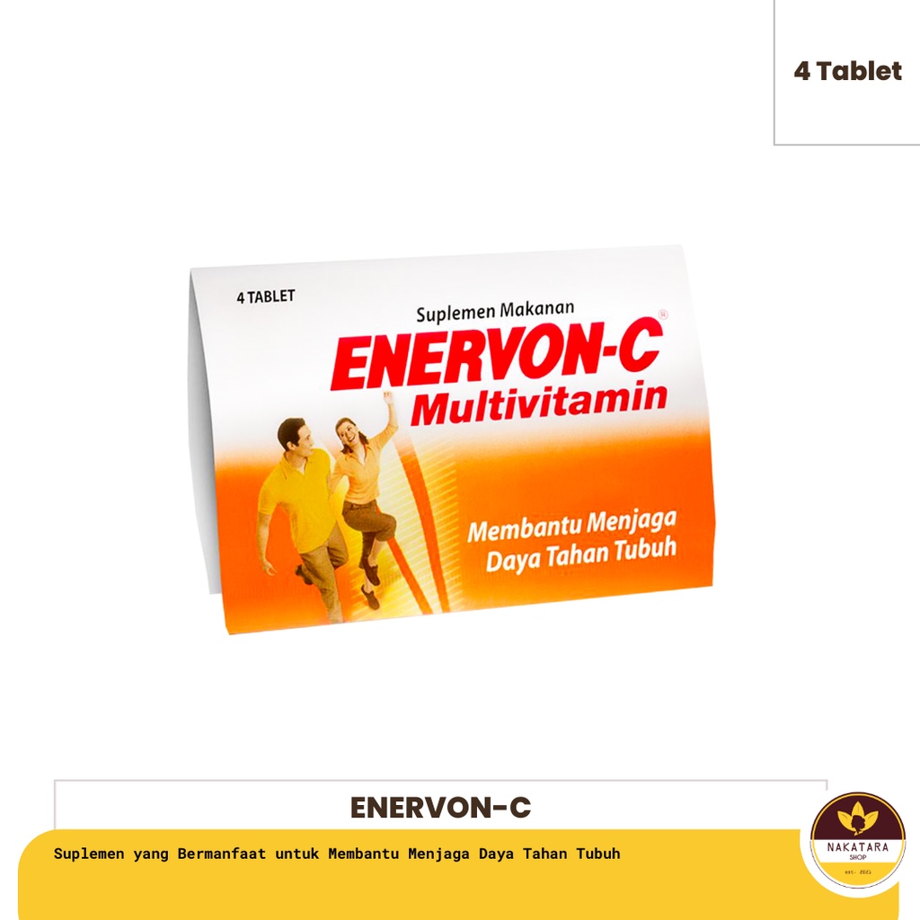 Jual ENERVON C MULTIVITAMIN ISI 4 TABLET SUPLEMEN MAKANAN | Shopee ...