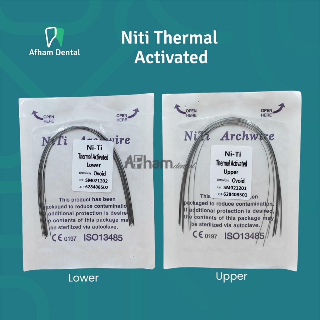 Jual DENTAL KAWAT GIGI WIRE NITI THERMAL ORTHODONTIC SUPER ELASTIC ...