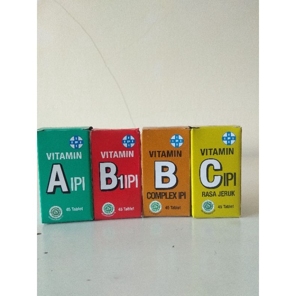 Jual Vitamin IPI All Varian (A, B1, B Complex, C) Lengkap | Shopee ...