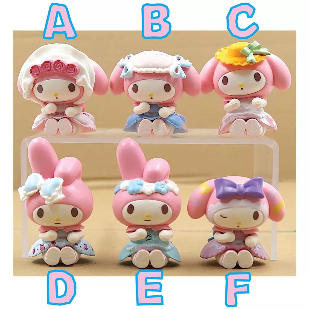 Jual Jual SATUAN / SET Topper Cake Patung Figurin My Melody In Action ...