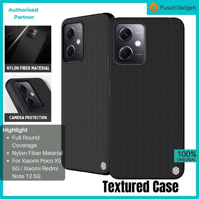 Compatibile con/Ricambio per Xiaomi Redmi Note 12 5G / Poco X5 Custodia Posteriore Cover Ultra-Sottile TPU Bumper SSDTXW (nero