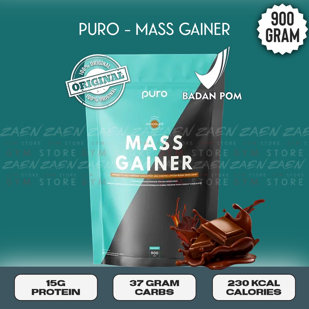 Jual Puro Mass Gainer Weight Gainer Penambah Berat Badan 900 Gram Shopee Indonesia
