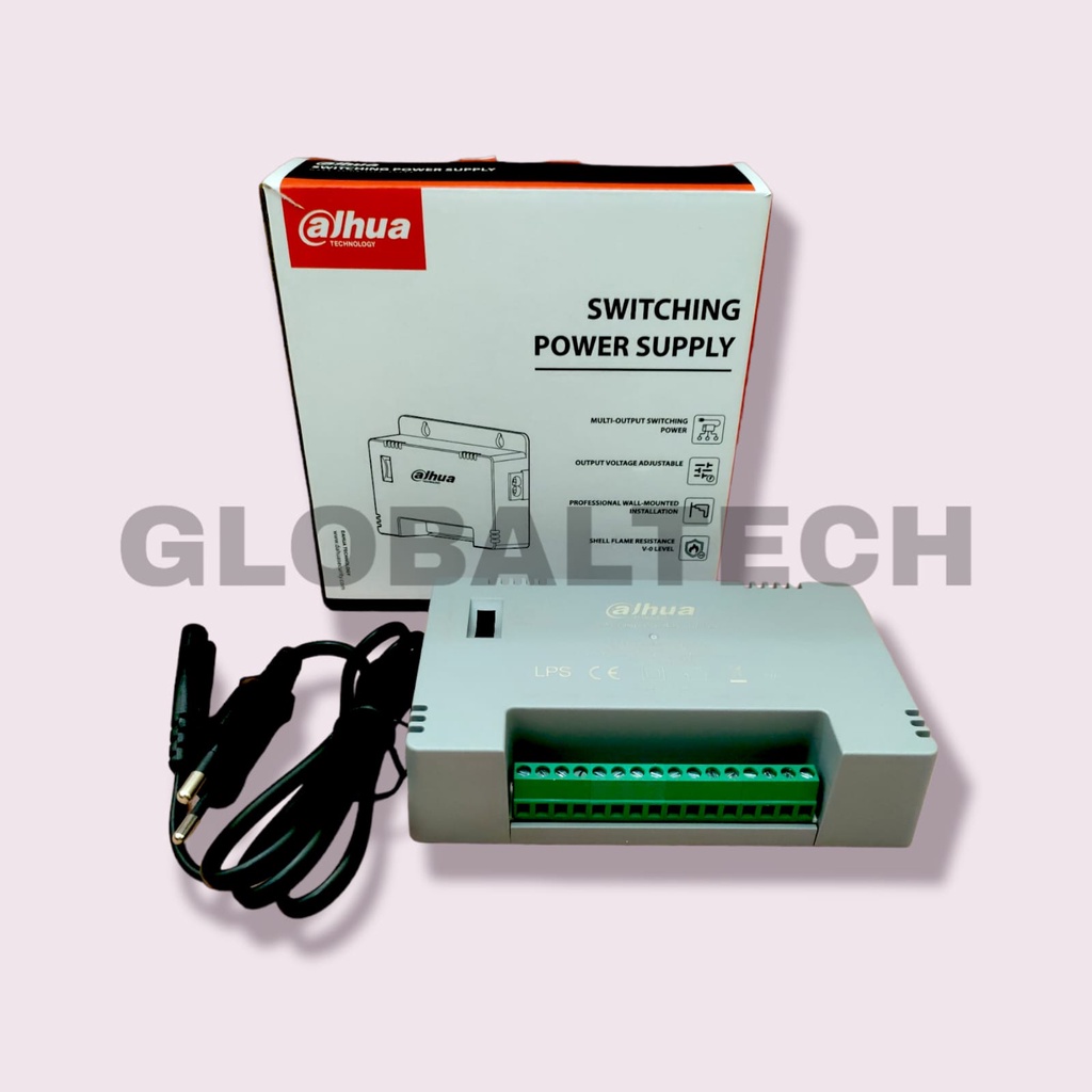 Jual DAHUA PFM344D8CHEN POWER SUPPLY PSU 12V/1A 8 PORT + POWER CABLE