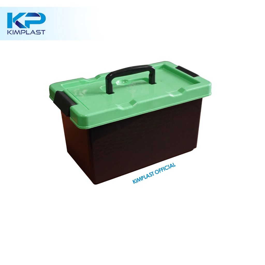 Jual KIMPLAST Tool Box Alpha 7 Liter Hitam/ Tempat Penyimpanan Alat ...