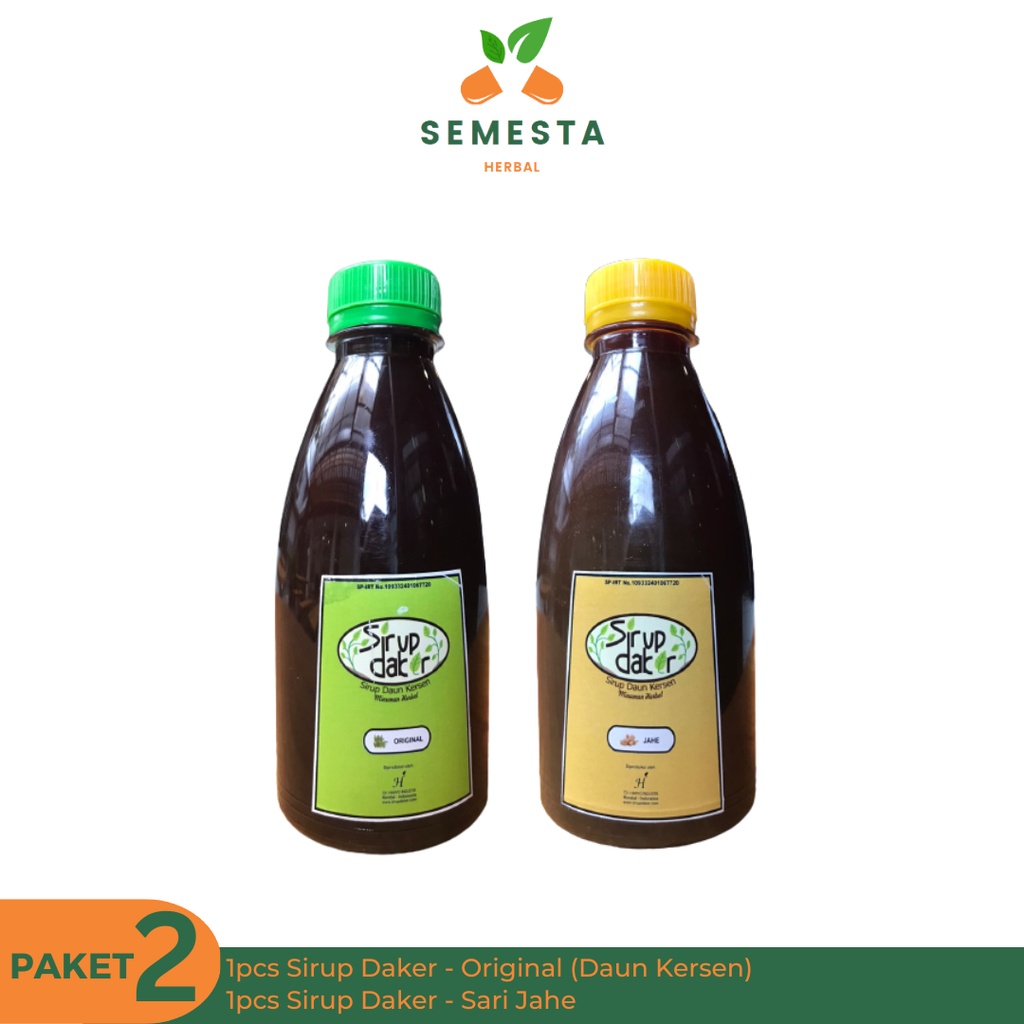 Jual Paket Bundling Sirup Daker Daun Kersen Jahe Minuman Tradisional Herbal Shopee