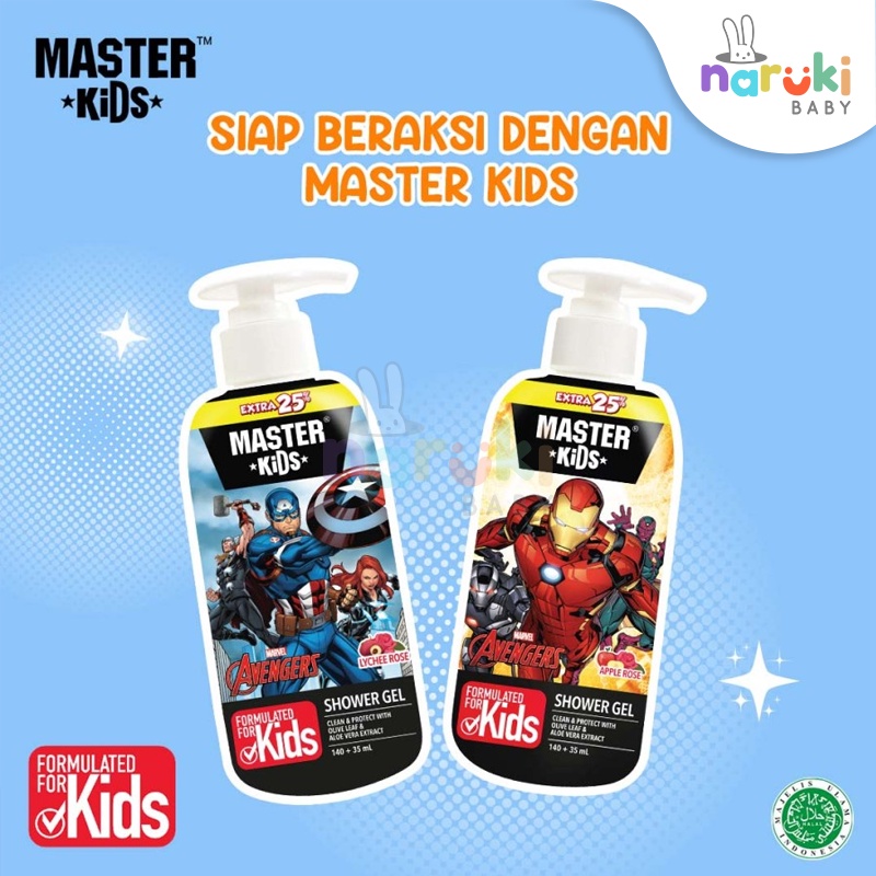 Jual Master Kids Shower Gel 175mL Sabun Mandi Anak Superhero | Shopee ...