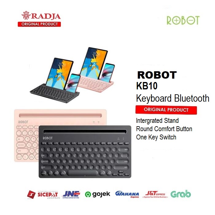 Jual Keyboard Robot KB10 Multi Device Bluetooth and 2.4G Wireless ...