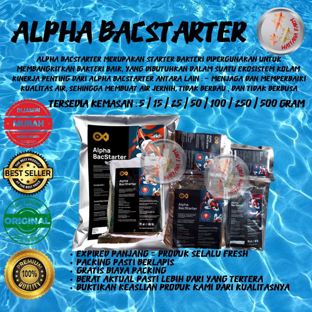 Jual Alpha BacStarter Bakteri starter/probiotik/Perawatan Air Aquarium ...
