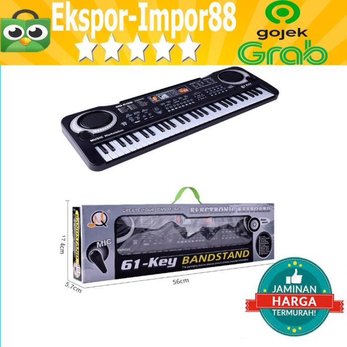 Jual ALAT MUSIK MAINAN PIANO ANAK DIGITAL ELECTRONIC KEYBOARD 61 KEYS