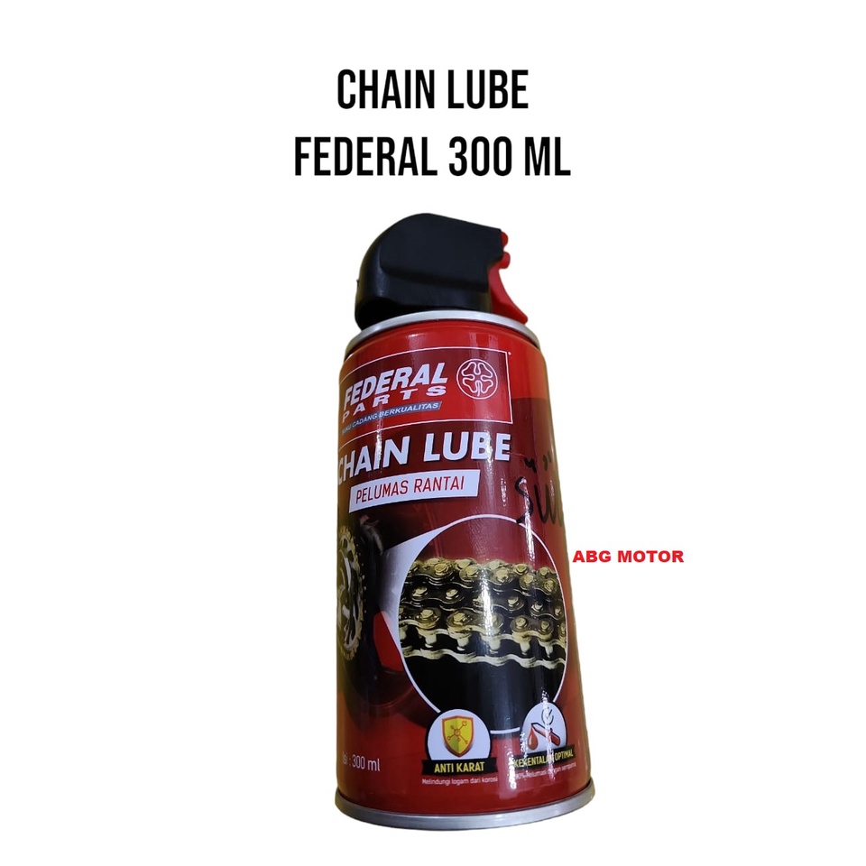 Jual CHAIN LUBE PELUMAS MINYAK RANTAI 300 ML MEREK FEDERAL | Shopee ...