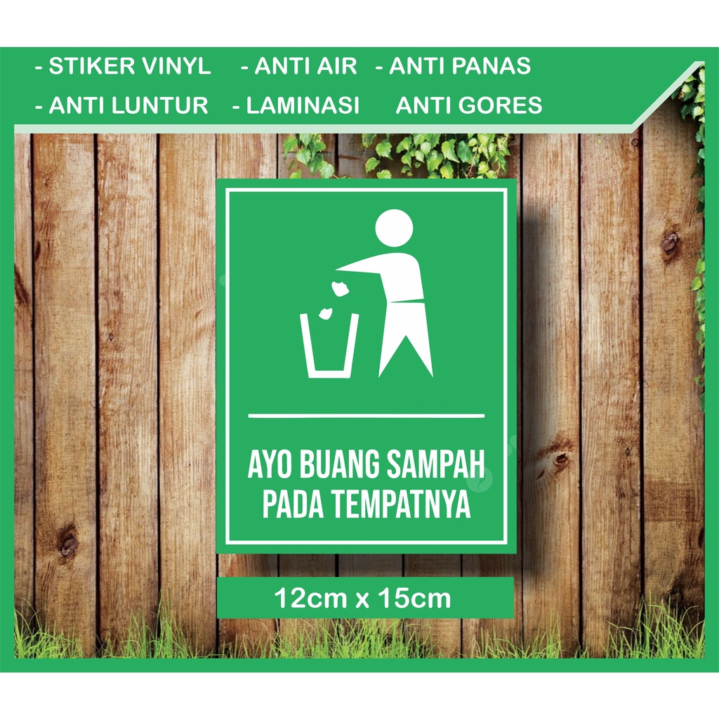 Jual STIKER BUANG SAMPAH PADA TEMPATNYA | Shopee Indonesia