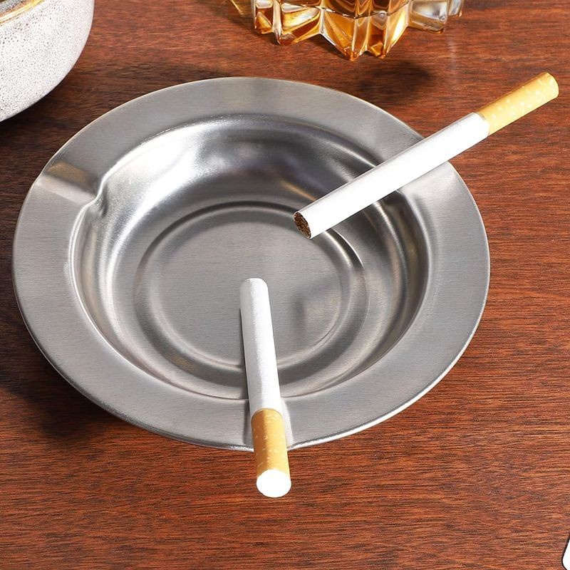 Jual Asbak Rokok Stainless Bulat Cm Mangkok Asbak Rokok Besi Ashtray Cigarette Shopee