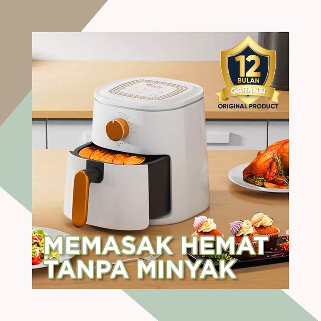 Jual Goto Carlson Air Fryer 4L Mesin Penggorengan Tanpa Minyak Low Watt ...