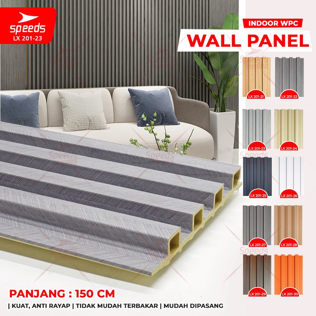 Jual SPEEDS WPC Wallpanel Wall Panel Kisi Kayu Panel Wood Waterproof ...