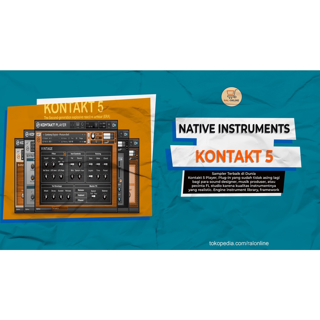 Jual Software VST Native Instrument Kontakt 5 Bonus Library | Shopee ...