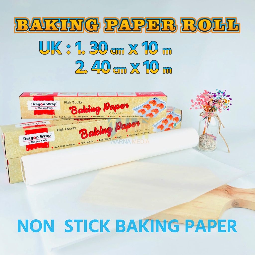 Jual Perchment Paper Roll Kertas Baking Paper Roll Anti Lengket