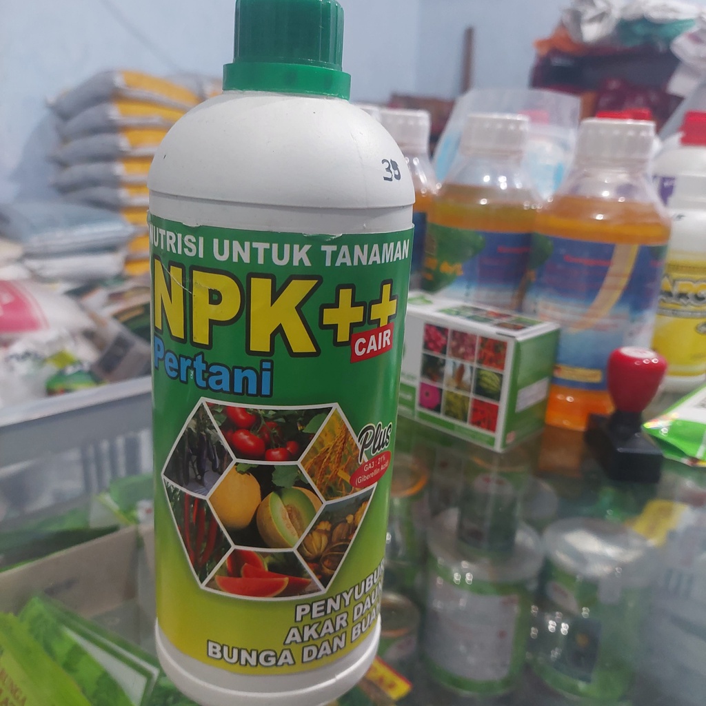 Jual Pupuk Cair NPK Plus++ 1 Liter Pertani | Shopee Indonesia