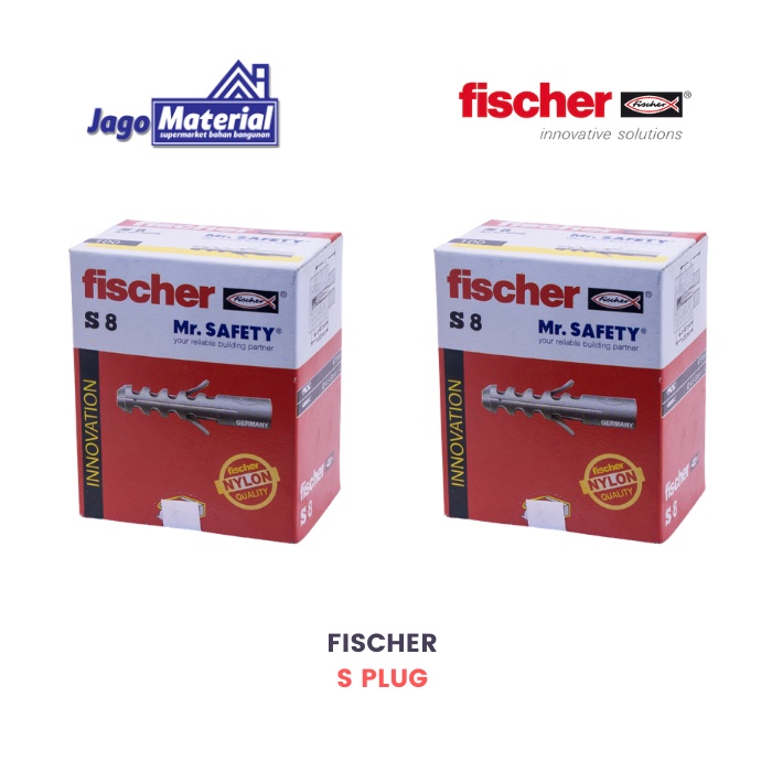 Jual Fischer S Plug BOX Ukuran 6, 8, 10, 12mm | Shopee Indonesia