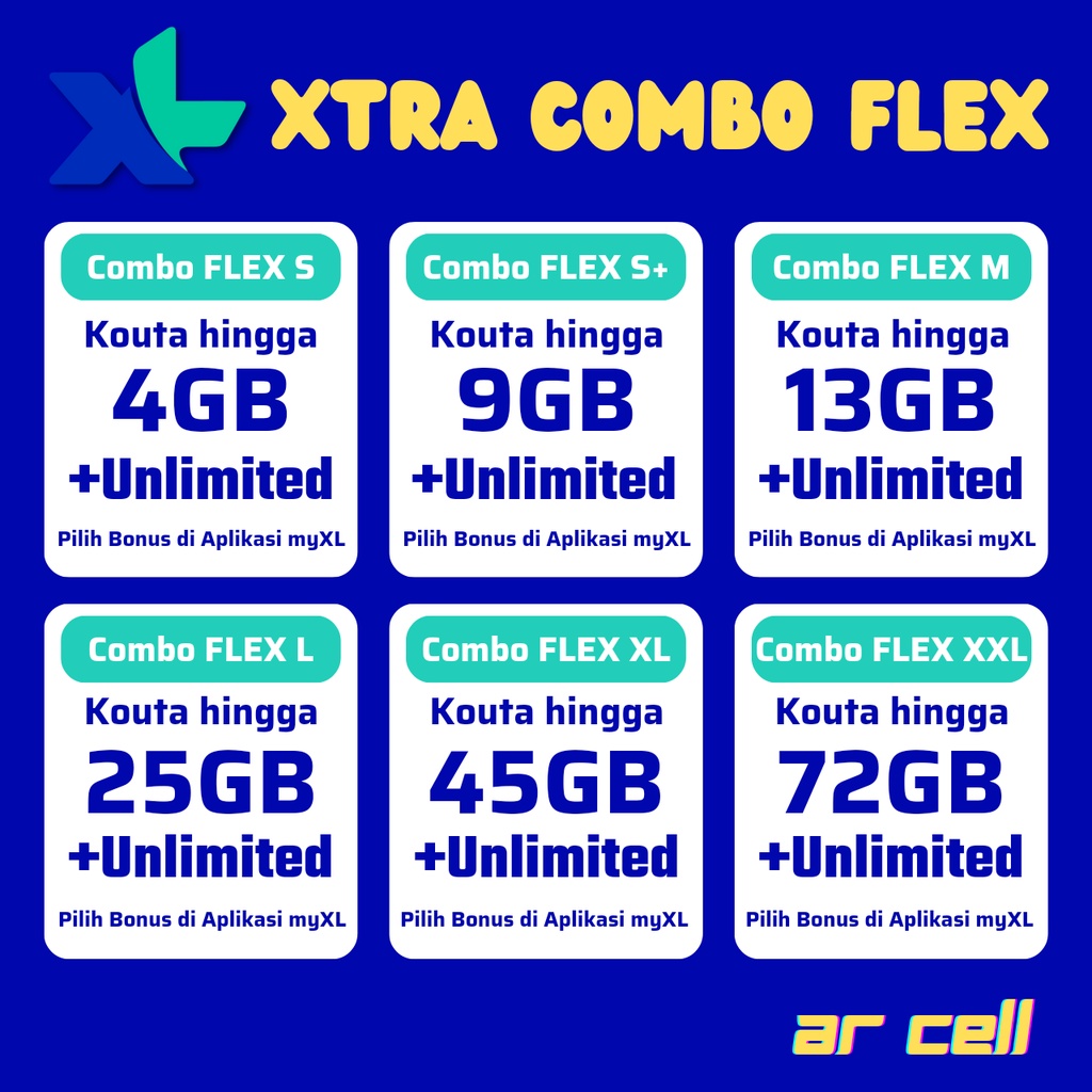 Jual PAKET DATA XL XTRA COMBO FLEX PROMO HARGA TERMURAH | Shopee Indonesia