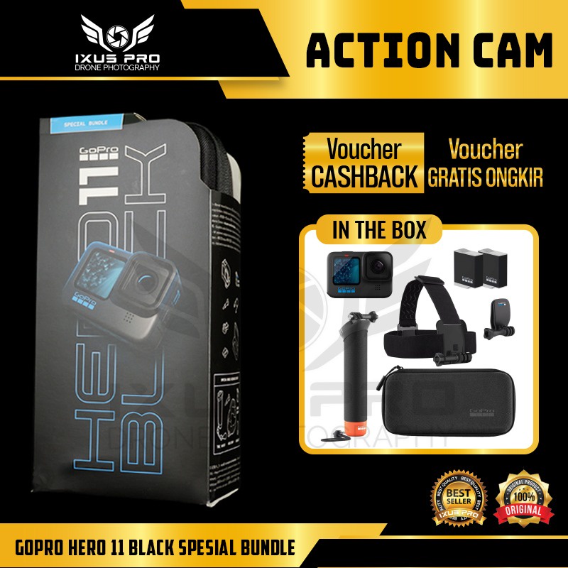 Jual GoPro Hero 11 Black Special Bundle Action Camera | Shopee Indonesia