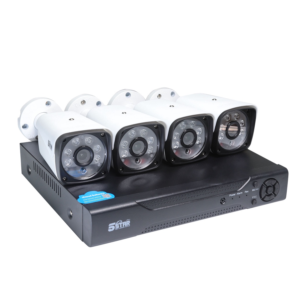 Jual Paket CCTV 4 Chanel Outdoor Murah 2MP 5Star CT100 CCTV Camera 4 In ...