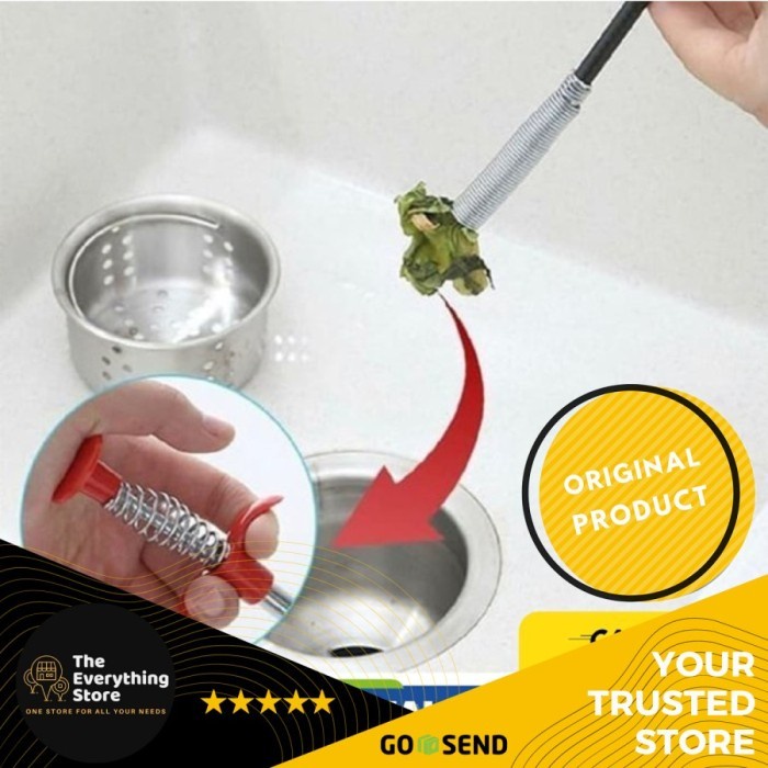 Jual Multipurpose Clog Cleaner Wire for Drain / Basin / Toilet ORIGINAL ...
