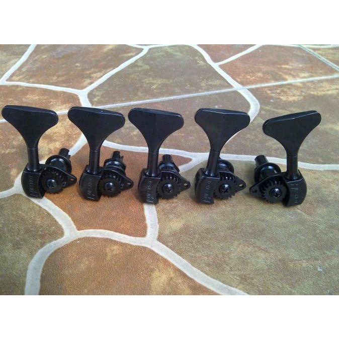 Jual Dryer Hipshot 5 String Guitar Bass Tuning Machine Head 4R 1L