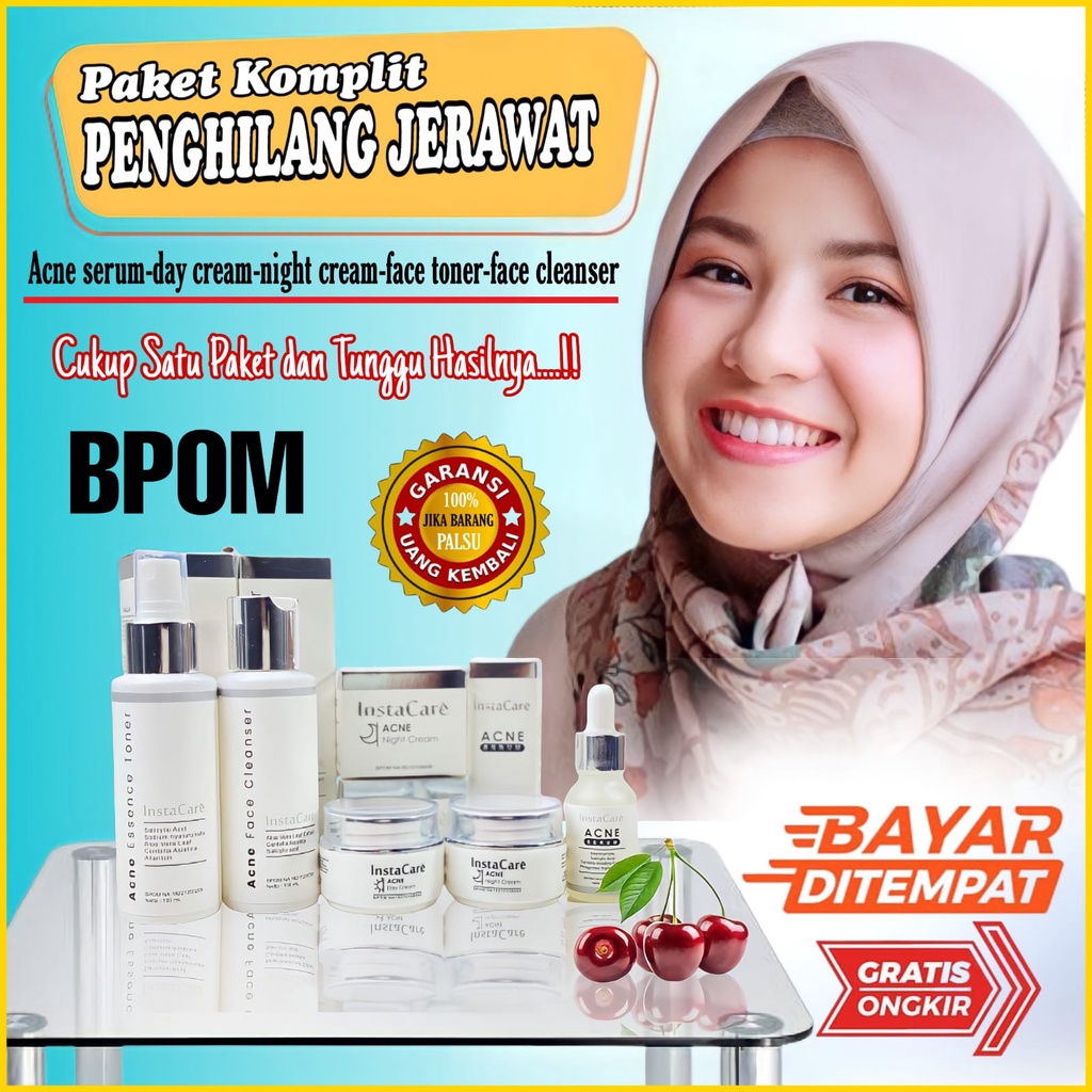 Jual Skincare Paket Komplit Khusus Penghilang Jerawat Membandel Dan ...