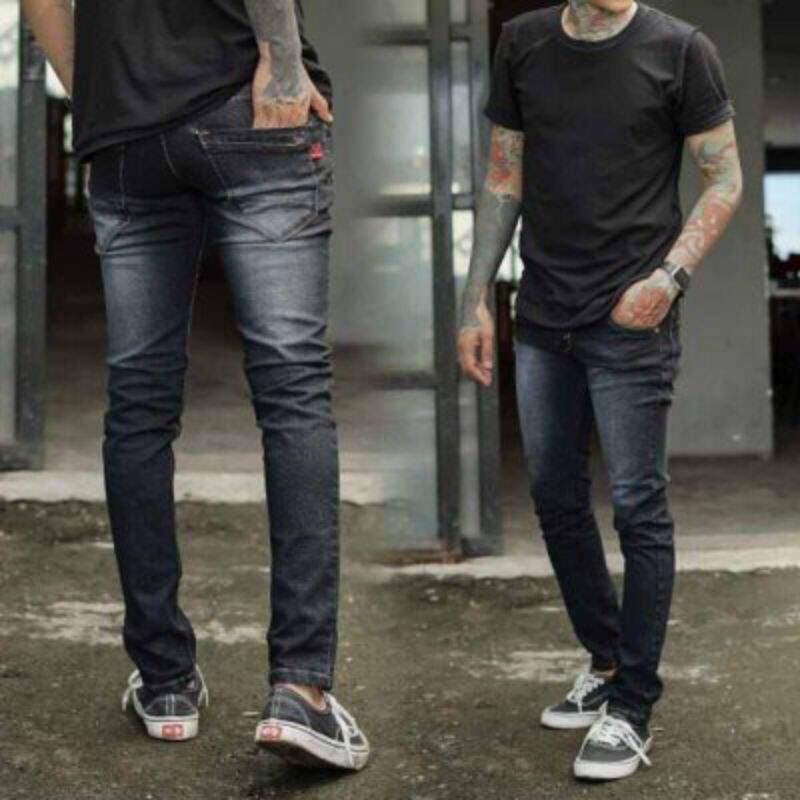 Jual CELANA JEANS PRIA CLASIC PREMIUM SLIMFIT BLACK WASH | Shopee Indonesia