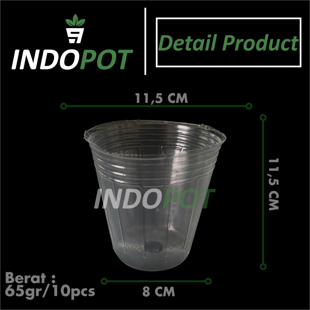 Jual (10Pcs) Pot Anggrek Besar 3,5inch Polypot Anggrek Softpot Flexible ...