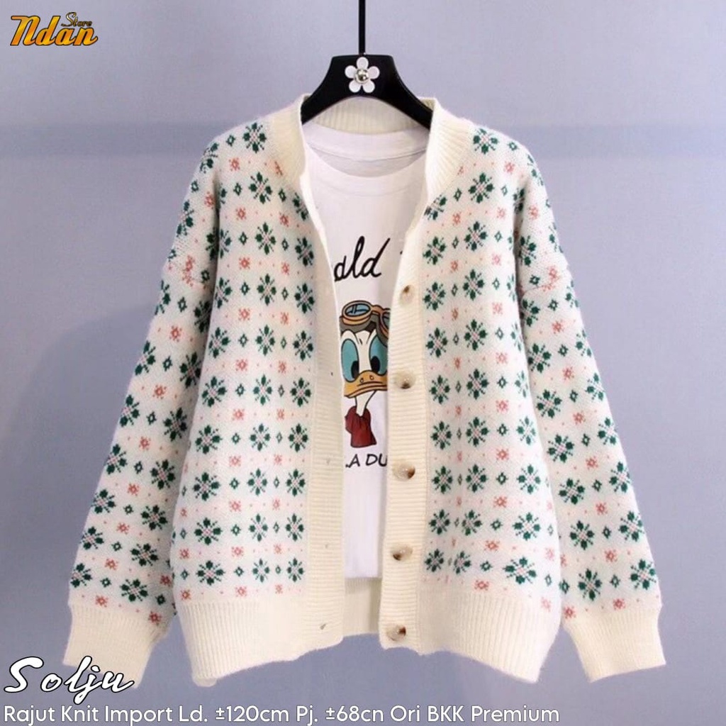 Jual SOLJU CARDI KARDIGAN RAJUT WANITA KOREA PREMIUM KOREAN TEBAL ADEM ...