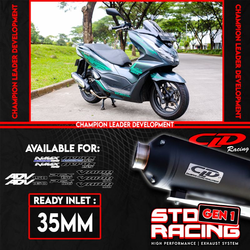 Jual Knalpot Std Racing CLD type GEN 1 Pcx 150/160 Vario 150/125 Vario ...