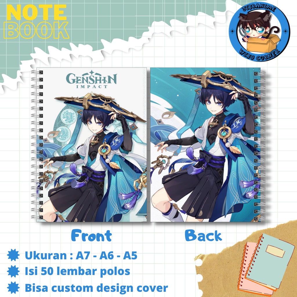 Jual NOTE BOOK GENSHIN IMPACT/GENSHIN PART 2 | Shopee Indonesia
