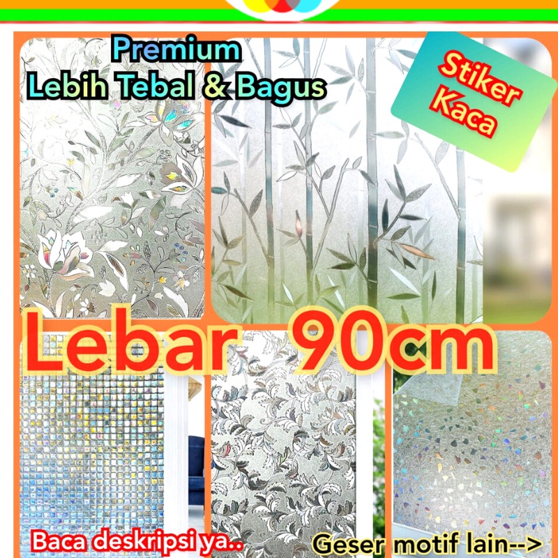 Jual Stiker Sticker Setiker Kaca Lebar 90cm Premium Sunblast Sunblas