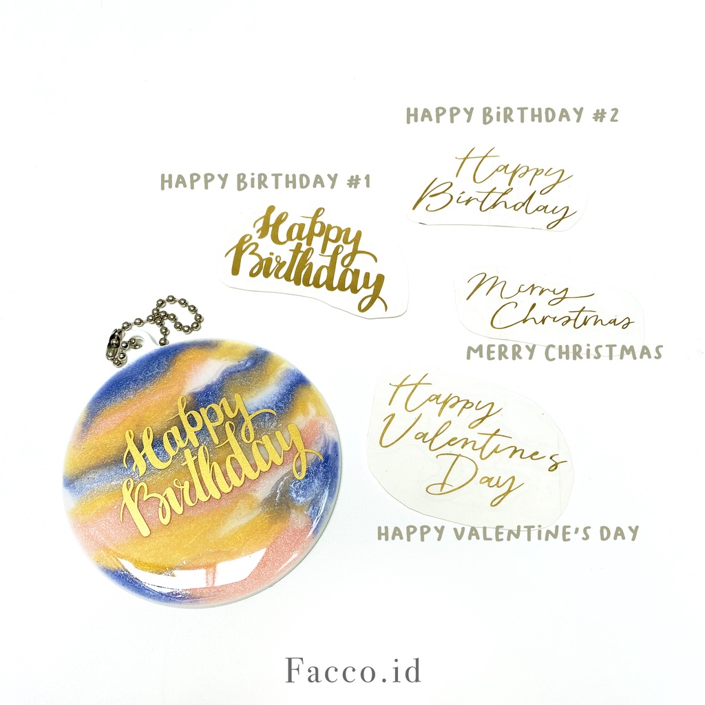 Jual Tambahan Sticker HAPPY BIRTHDAY (KHUSUS PEMBELIAN PRODUK FACCO ...