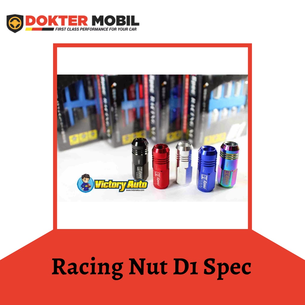 Jual Racing Nut / Baut Roda D1 Spec 1.5mm/1.25mm | Shopee Indonesia