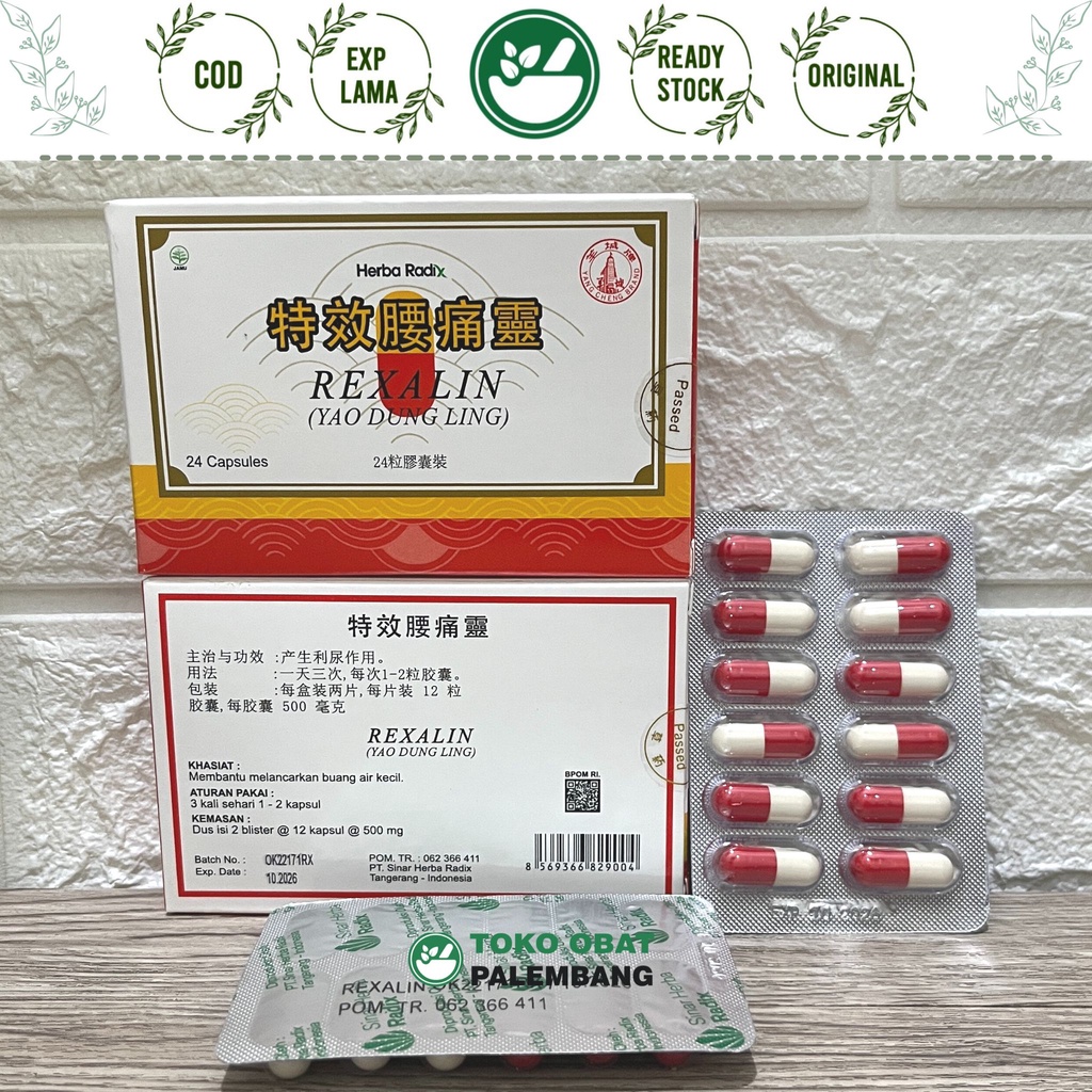 Jual Rexalin 24 kapsul Yao Dung Ling YAO TONG LING GINJAL OTOT LUTUT ...