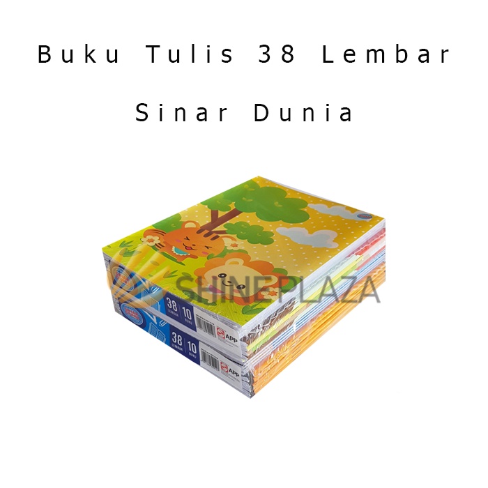 Jual Buku Tulis Sekolah Anak SIDU 38 Lembar 1 Buah Sinar Dunia | Shopee ...