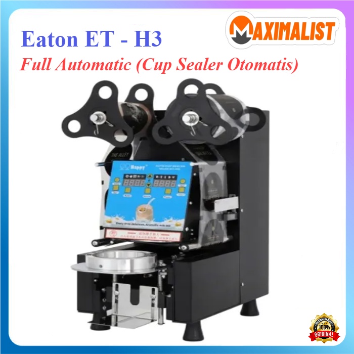 Jual Eton Et H3 Full Automatic Cup Sealer Mesin Penyegel Gelas Cup Plastik Cup Sealer Mesin 9159