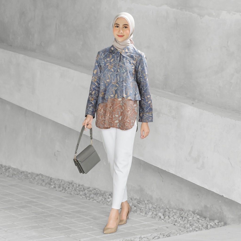 Jual WARDANI BATIKULA BLOUSE BATIK KERJA WANITA MODERN | Shopee Indonesia